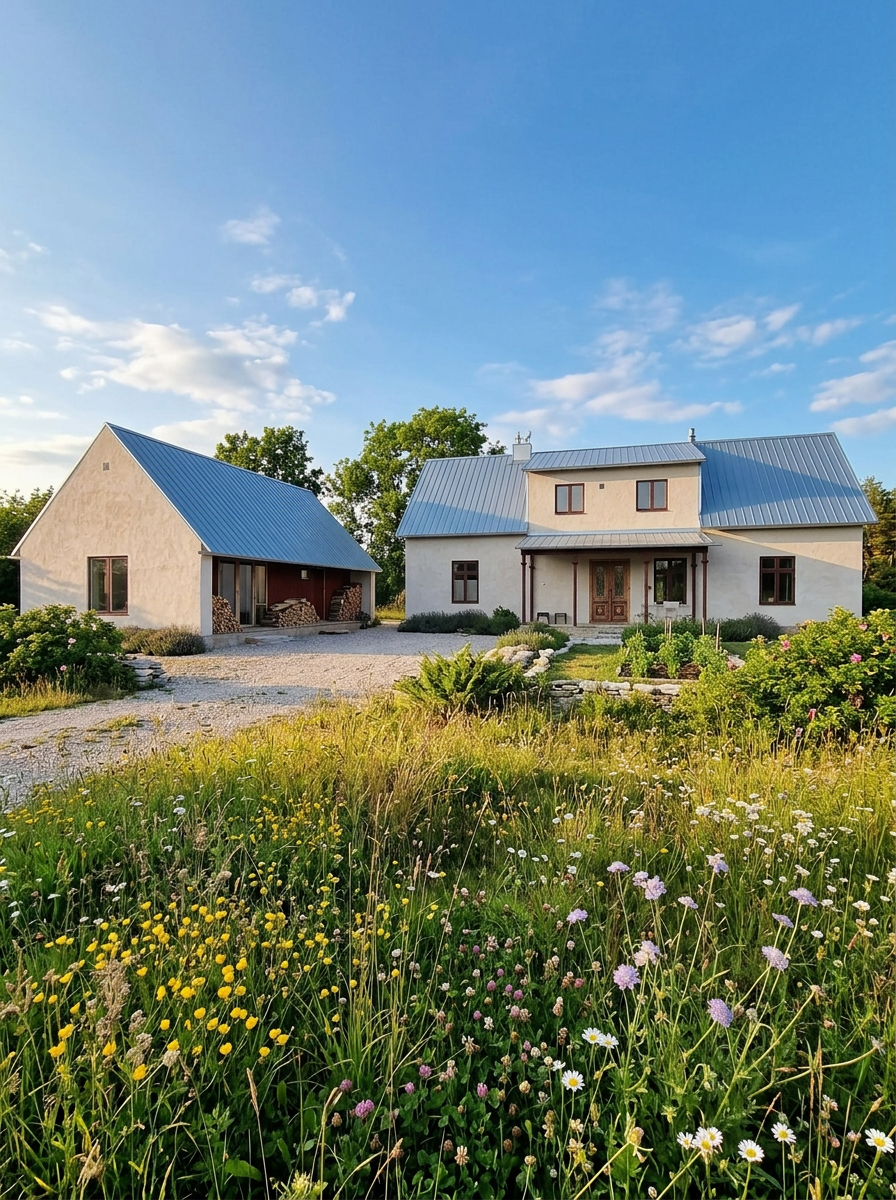 Putsade byggnader på Gotland